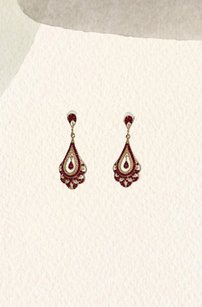 Pendientes Yasmine fucsia