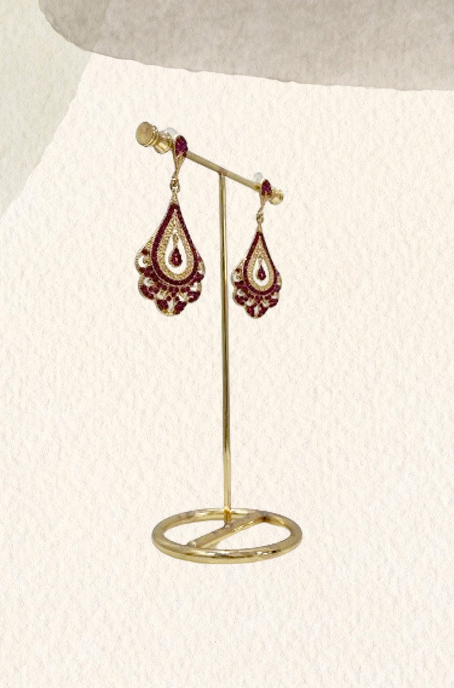 Pendientes Yasmine fucsia