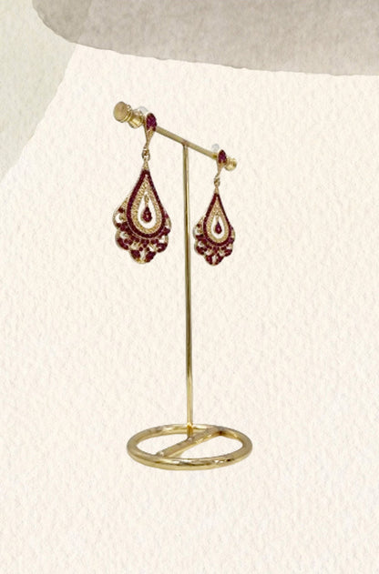 Pendientes Yasmine fucsia