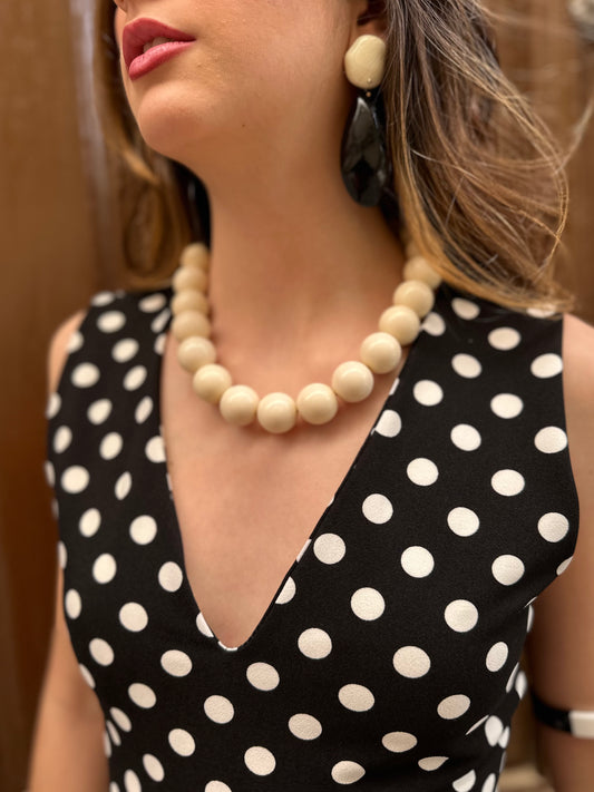 Collar Reflejo marfil